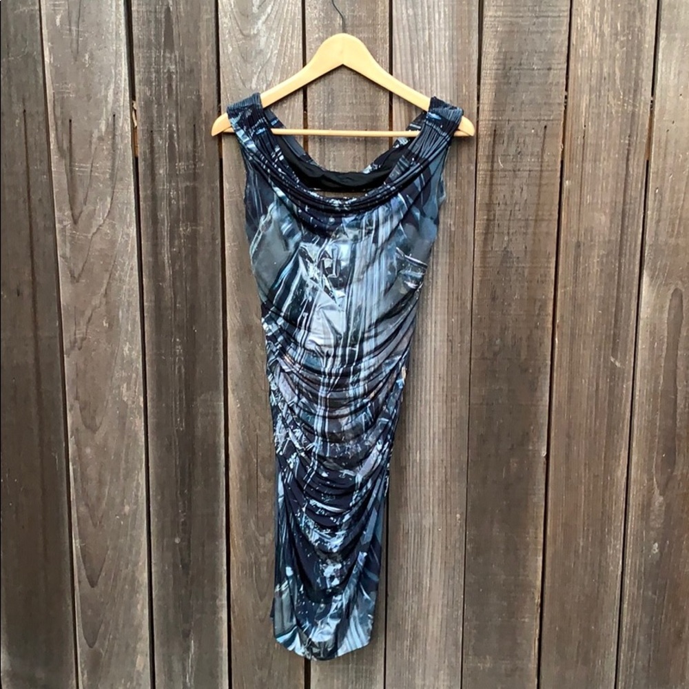 Helmut Lang Foil Print Dress